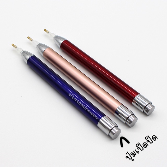 ส่งด่วน-ปากกาจิ้มติดครอสติชมีไฟรุ่นใหม่ไฟติดทนนาน-หัวเดี่ยว-เปลี่ยนถ่านได้