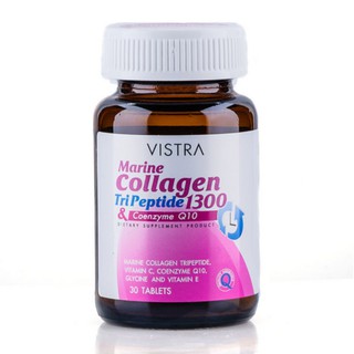 คอลลาเจน Vistra 1300 &amp; CoenzymeQ10 /30เม็ด