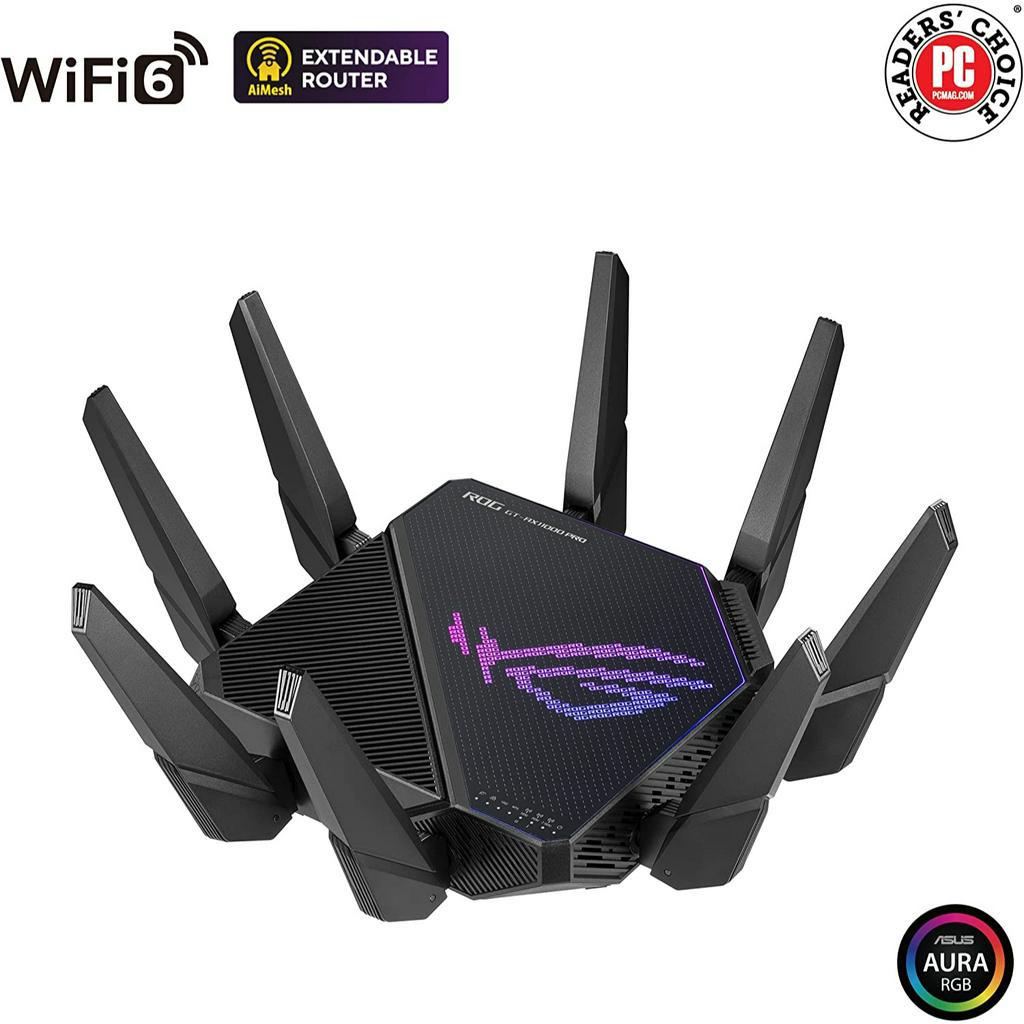 ASUS ROG Rapture GT-AX11000 Pro Tri-Band WiFi 6 AiMesh Compatible ...