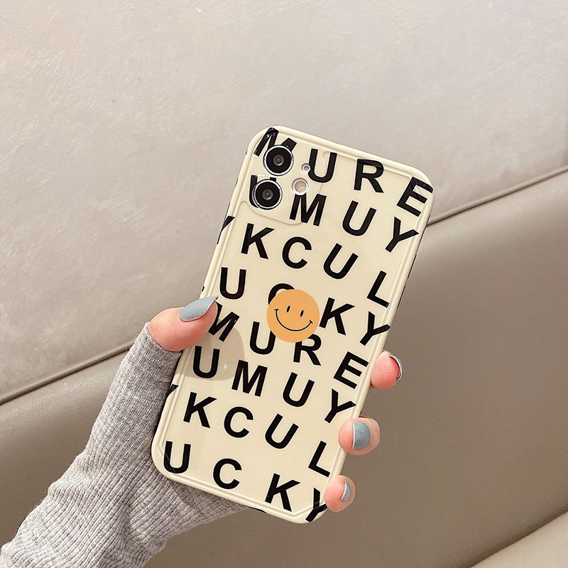 พร้อมส่งในไทย-เคสโทรศัพท์-เคส-เคสมือถือ-เคส-tpu-เคสนิ่ม-อักษรครีมยิ้ม-tpu-s1191