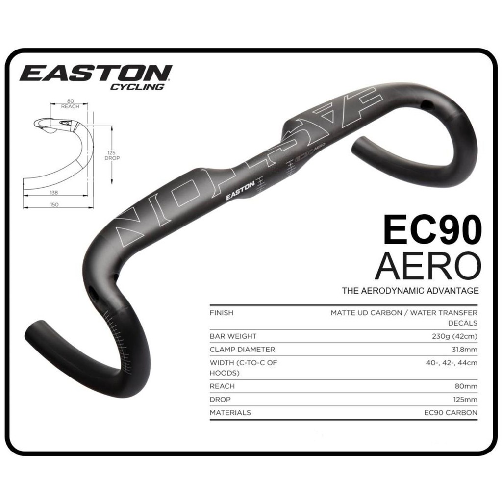 แฮนด์แอร์โร่-easton-ec90-aero-handlebar-carbon-สำหรับรถเสือหมอบ