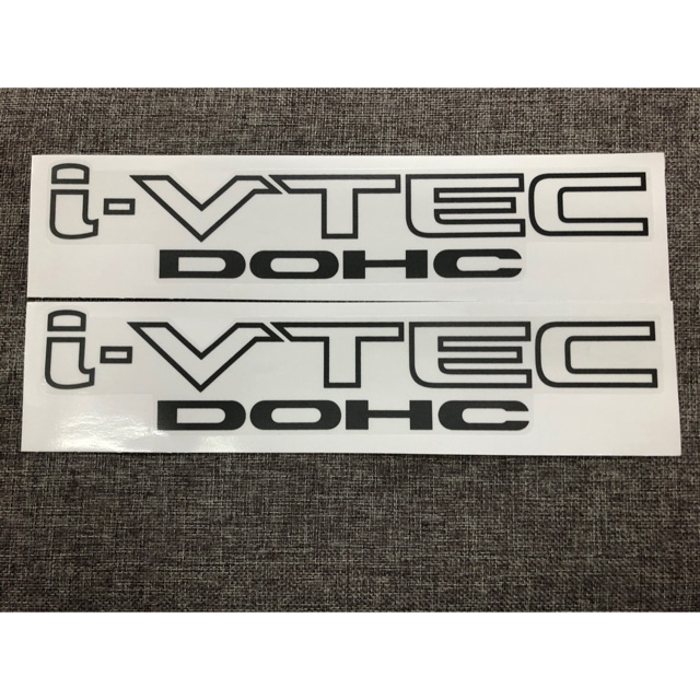 สติกเกอร์-i-vtec-dohc-ติดข้างประตูรถ-honda-มีสองสี-ราคาต่อคู่