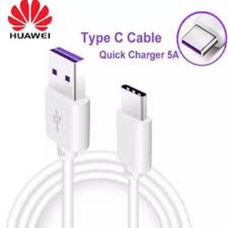 สายชาร์จ Huawei Cable Super Charge Type C ของแท้ รองรับกระแสไฟ 5A สายยาว 1 เมตร พร้อมส่งครับ