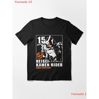 เสื้อยืดผ้าฝ้ายพิมพ์ลายขายดีKamen Rider Gaim Heisei Rider Anniversary Essential T-Shirt เสื้อยืดพิมลาย เสื้อยืดผู้หญิง เ