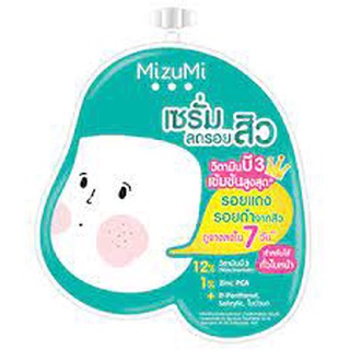 Mizumi มิซูมิ เซรั่มลดรอยสิวเซรั่ม  บีทรีแอคเน่ แบบซองขนาด6กรัม