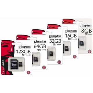 สินค้า Kingston Memory Card Micro SDHC 2/4/8/16/32/64/128GB Class 10 / Class​ 4​ คิงส์ตัน เมมโมรี่การ์ด SD Card