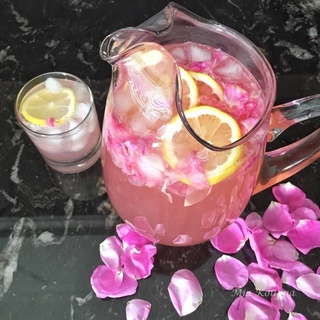 ผงน้ำ Rose Lemonade 500g. น้ำมะนาวกุหลาบ พร้อมชงสำเร็จรูป น้ำผลไม้พร้อมชง