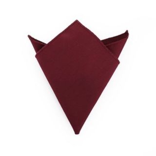 ภาพขนาดย่อของสินค้าผ้าเช็ดหน้าสูทวูลสีเบอร์กันดี-
Burgundy Wool Pocket square