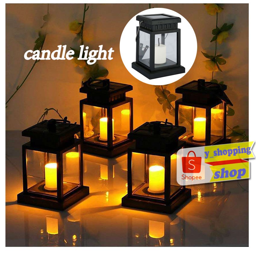 ไฟเทียน โคมไฟตกแต่งบ้าน Solar light candle light 1 LED Shopee Thailand