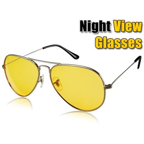 แว่น-night-view-nv-แว่นตา-ป้องกันแสง-uv-และ-ขับรถตอนกลางคืน