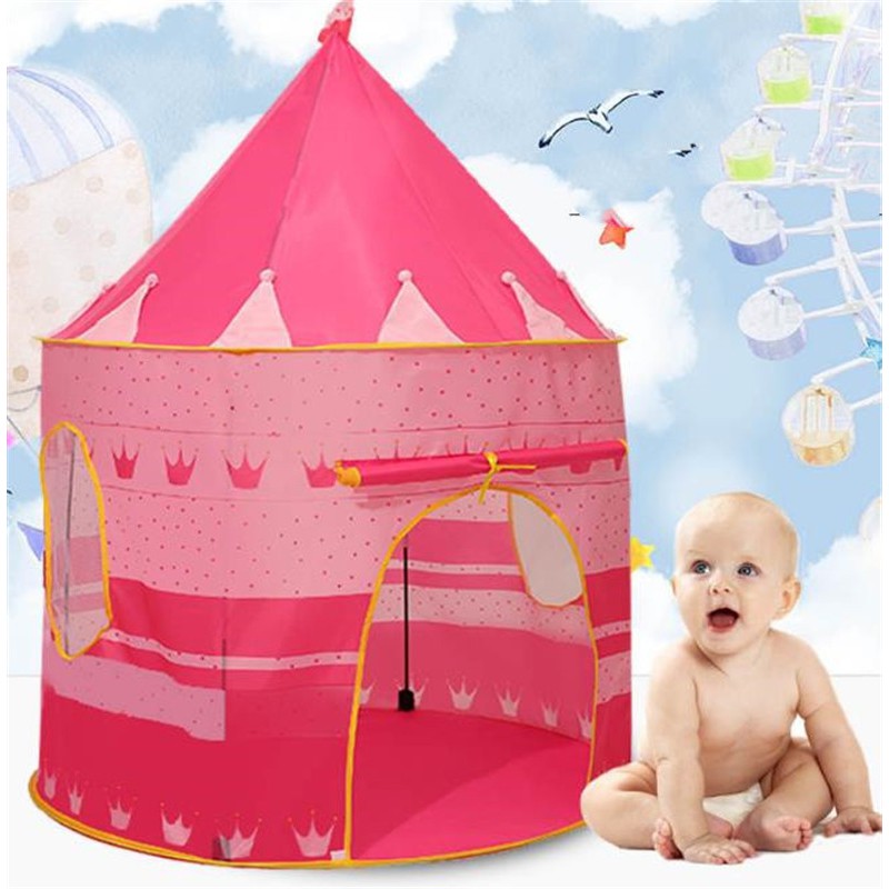 เล่นเต็นท์พับแบบพกพา-tipi-prince-เต็นท์พับเด็กเด็ก-cubby-play-house-ของขวัญเด็กของเล่นกลางแจ้งเต็นท์ปราสาท