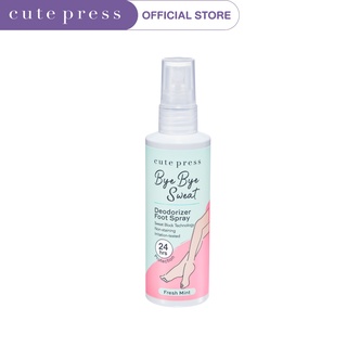 CUTE PRESS สเปรย์ฉีดเท้า BYE BYE SWEAT DEODORIZER FOOT SPRAY 100 ml