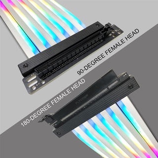 s 🌈AZZA Riser RGB PCIe 3.0 4.0 200mm GPU Cable ACAZ-20R-L - Series สาย ...