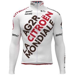 เสื้อกีฬาแขนยาว Cbox 21Ss Pro Team Ag2R Citroen สําหรับขี่จักรยานเสือภูเขา