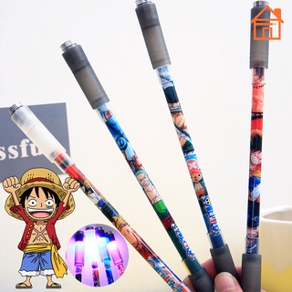 ปากกาสปินนิ่ง แบบยืดหยุ่น กันลื่น ลายการ์ตูนอนิเมะ One Piece เหมาะกับของขวัญ สําหรับนักเรียน