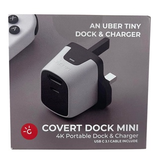 GENKI Covert Dock Mini - 4K Portable Dock & Charger for Nintendo Switch