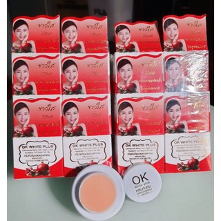 ครีมทับทิม​ OK White Plus.ครีมทับทิมคอลลาเจน(12กล่อง)