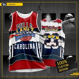 เสื้อบาสเกตบอลพิมพ์ลาย NBA Air Jordan and James