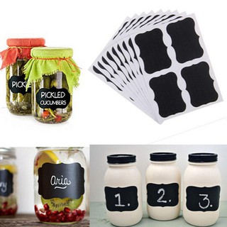 36x Chalkboard Chalk Board Stickers Kitchen Jar Labels Tags