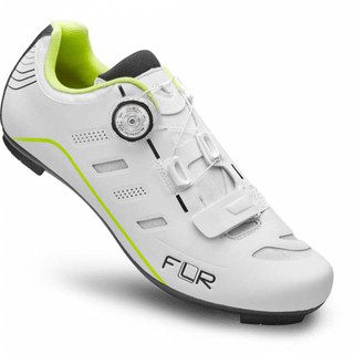 FLR รองเท้าจักรยานเสือหมอบ F-22 สี WHITE พื้น Carbon