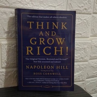 Think And Grow Rich เวอร์ชั่นดั้งเดิม โดย Napoleon Hill (ภาษาอังกฤษ)