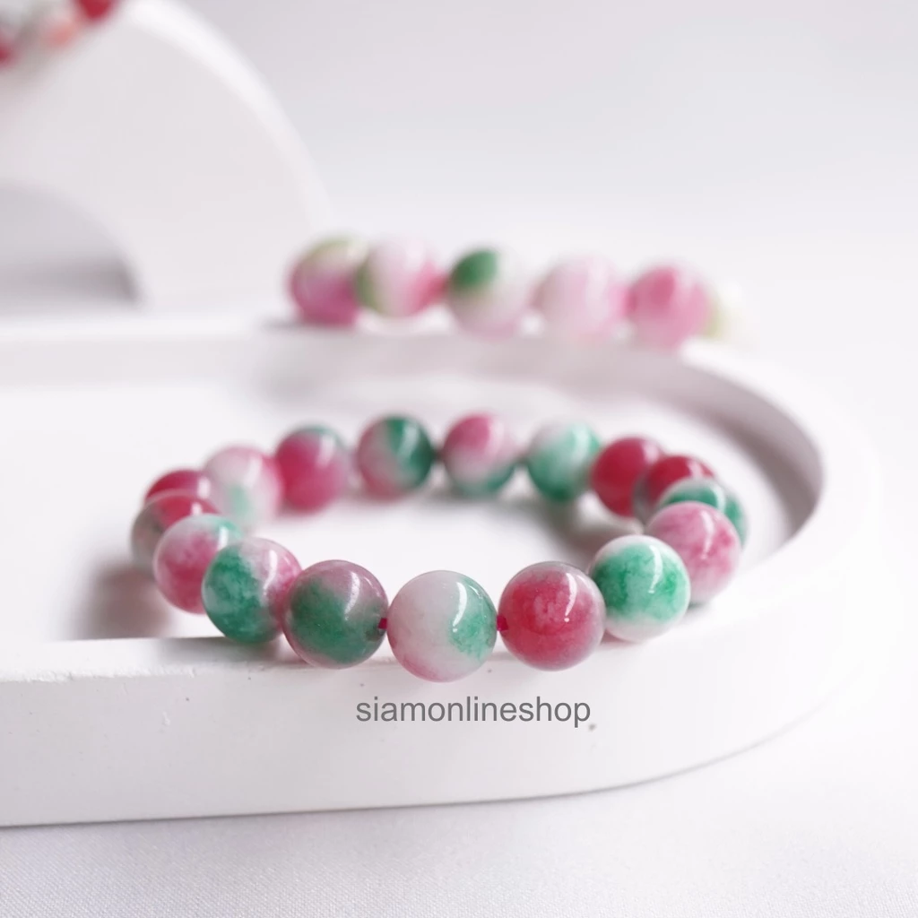 HOKLOKSEW หินฮกลกซิ่ว หยกสามสี เลือกขนาดเม็ดหินได้ (4-14 มม.) https://wayoza.com