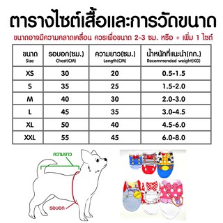 ภาพขนาดย่อของภาพหน้าปกสินค้าส่งจากไทย เสื้อผ้าสัตว์เลี้ยง เสื้อหมา เสื้อแมว ลายการ์ตูน เสื้อสำหรับสัตว์เลี้ยง พร้อมส่ง จากร้าน 999petshop บน Shopee ภาพที่ 5