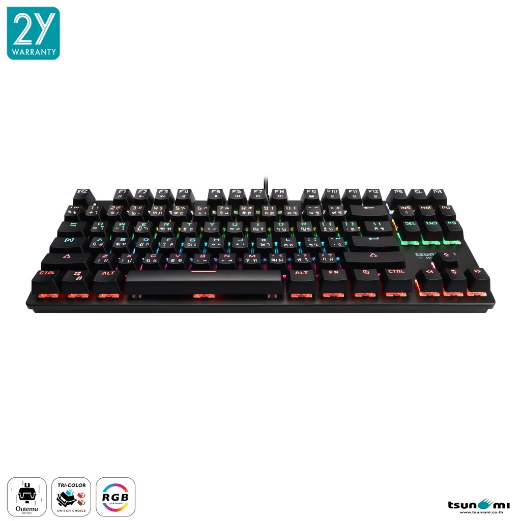 ภาพสินค้าTsunami Outemu MK-03 87Keys TKL Mechanical Gaming Keyboard จากร้าน itshop66 บน Shopee ภาพที่ 3