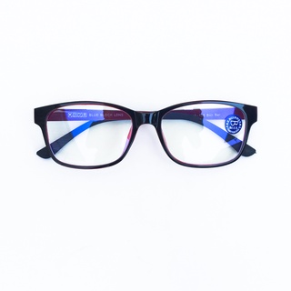 แว่นกรองแสงสีฟ้า เลนส์บลูบล็อคแท้ ทรงเหลี่ยม ดัดงอได้ BB441