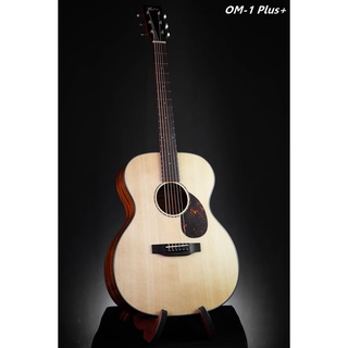 🎥 ไม้แท้ St.Matthew รุ่น OM-1 Plus+ กีตาร์โปร่ง/โปร่งไฟฟ้า Top Solid (Sitka Spruce / Mahogany) พร้อมกระเป๋า