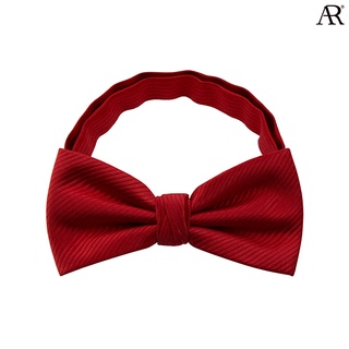 ANGELINO RUFOLO Bow Tie ผ้าไหมทออิตาลี่คุณภาพเยี่ยม โบว์หูกระต่ายผู้ชาย ดีไซน์ Plain สีแดง/สีชมพู/สีฟ้า