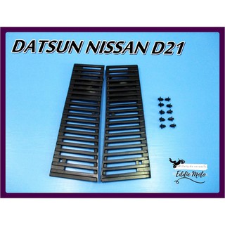 HARD BODY FINISHER WIPER COWL GRILLE "BLACK" for DATSUN NISSAN D21 NAVARA // แผงช่องลมฝากระโปรง สีดำ สินค้าคุณภาพดี