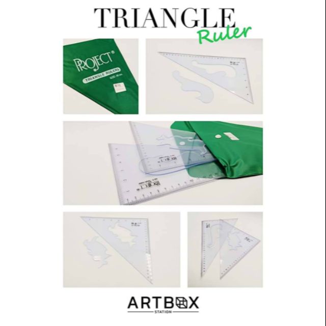ไม้ฉากสามเหลี่ยม Project Triangle Rulers (000751) | Shopee Thailand