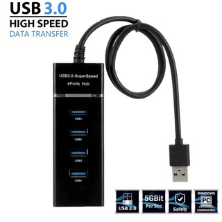 4พอร์ตUSB 3.0 HUB Splitterความเร็วสูงHUBความเร็วสูงขยายสำหรับเดสก์ท็อปพีซีแล็ปท็อปอะแดปเตอร์USB 3.0 HUB