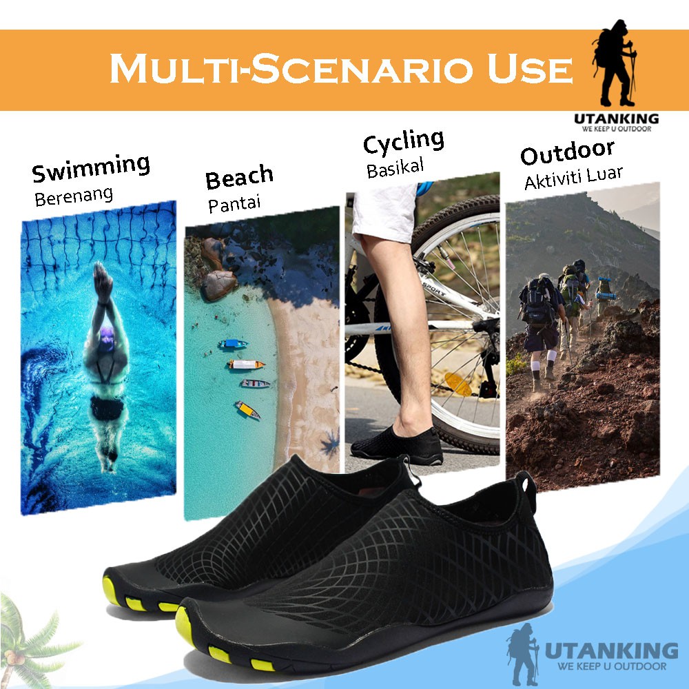 กันลื่นรองเท้ากีฬาทางน้ำกลางแจ้งว่ายน้ำกีฬาว่ายน้ำสระว่ายน้ำแห้งเร็ว-aqua-shoe-beach-surfing-รองเท้าผ้าใบกันน้ำ