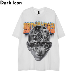 เสื้อยืดโอเวอร์ไซส์เสื้อยืดลําลอง แขนสั้น พิมพ์ลายแบรนด์ฮิปฮอป โอเวอร์ไซซ์ สไตล์สตรีท เหมาะกับฤดูร้อน สําหรับผู้ชาย และผ