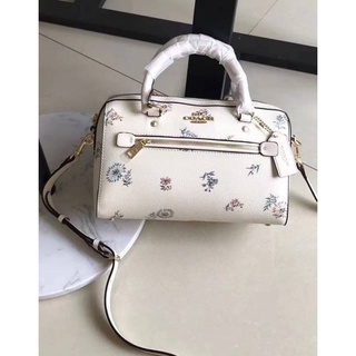 Coach ROWAN SATCHEL WITH FLORAL PRINT