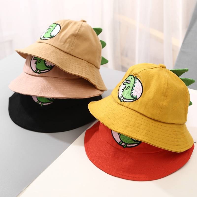 ภาพหน้าปกสินค้าหมวกเด็ก ไดโนเสาร์ Dinosaur bucket หมวกบัคเก็ตเด็กผู้ชาย เด็กผู้หญิง หมวกเด็กเกาหลี