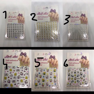 nail sticker nail art sticker สติ้กเกอร์ติดเล็บ แต่งเล็บ เลื่อนขวาดูแบบได้คะ