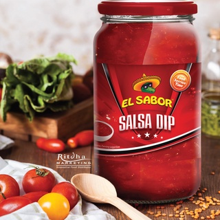 ภาพขนาดย่อของภาพหน้าปกสินค้าEl Sabor Salsa DIP ซัลซ่า ดิพ 1000 กรัม จากร้าน ritdhamarketing บน Shopee ภาพที่ 1