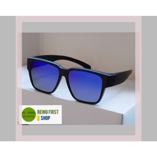 แว่นกันแดดครอบแว่นสายตา (ฉาบปรอท) CU2 Sunglasses Mirror coating CU2 Fit over glasses