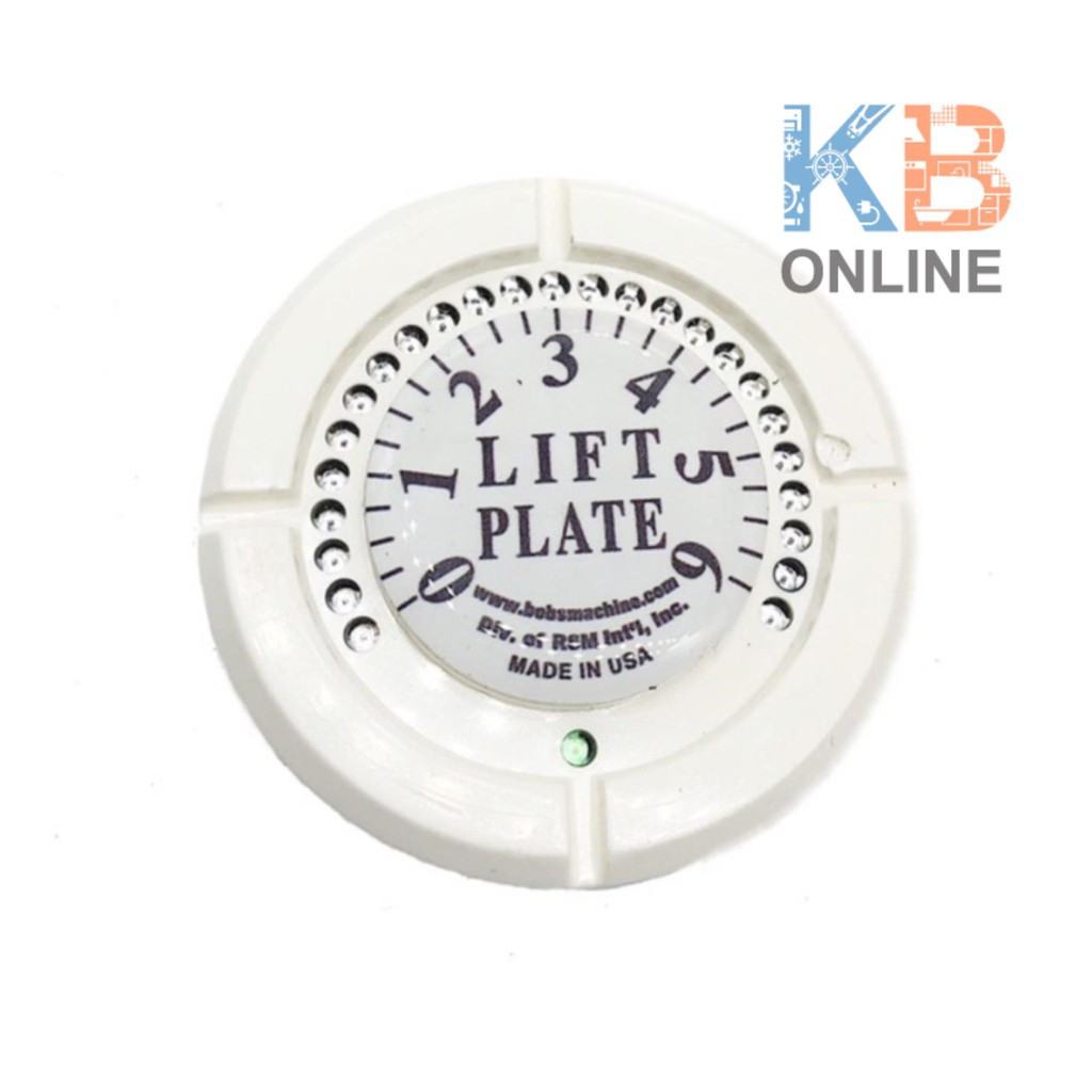 Jack Plate เกจวัดแม่แรง สีขาว Bob's Machine Jack Plate Lift Gauge White