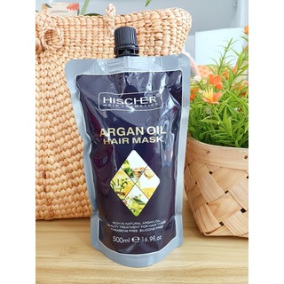 ทรีทเม้น แฮมาร์ค บำรุงเส้นผม Hischer ARGAN OIL HAIR MASK ผมนุ่ม สรวย ดูมีชีวิตชีวา