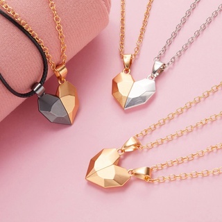 Magnetic Couple Necklaces Distance Heart Pendant Women Valentines Gift Couples Necklace