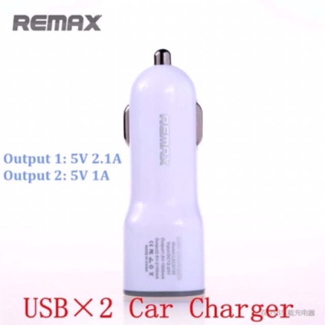 ภาพหน้าปกสินค้าRemax Car Charger USB 2 port หัว USB ชาร์ตในรถยนต์ 1.0A / 2.1A 5V จากร้าน guyasitt บน Shopee