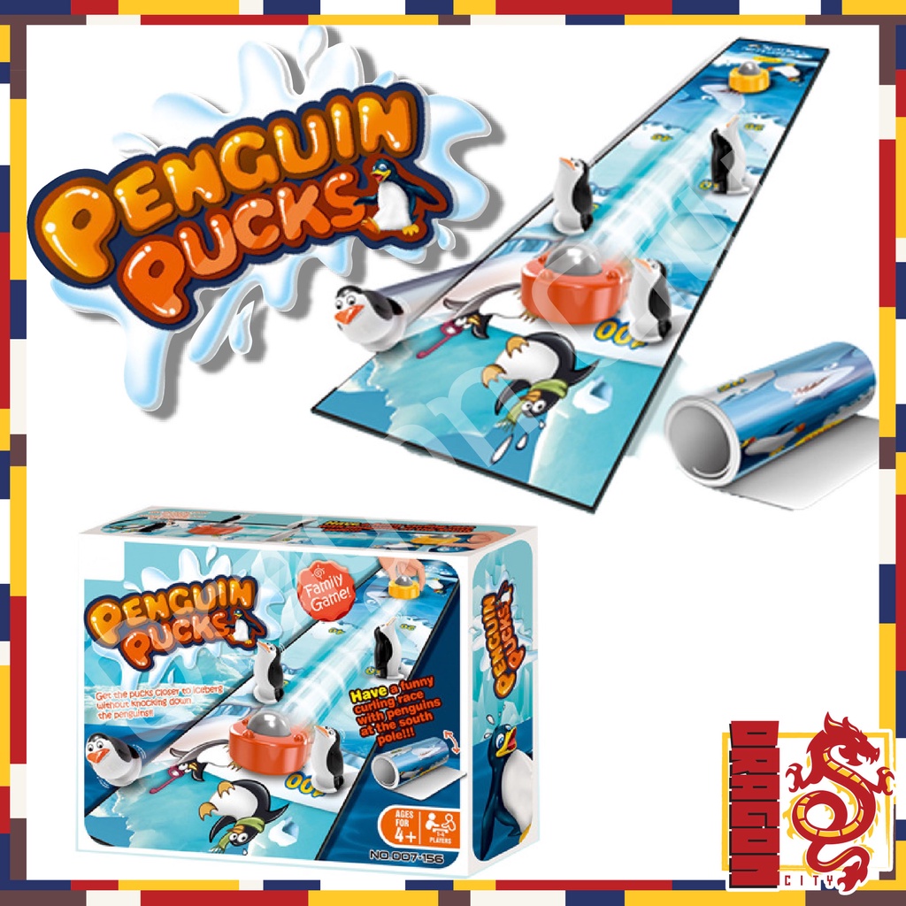 เกมโบว์ลิ่งน้ำแข็ง-เพนกวิน-penguin-pucks-ของเล่นสำหรับครอบครัว