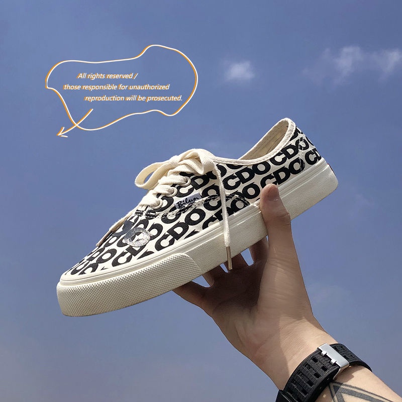 รองเท้าผ้าใบหุ้มข้อต่ำ-cdg-x-vans