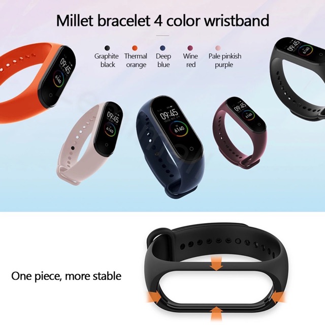 ภาพสินค้าสายนาฬิกา Mi band 4 /mi band 3 สายsmart watch สายนาฬิกา จากร้าน lemimall บน Shopee ภาพที่ 3