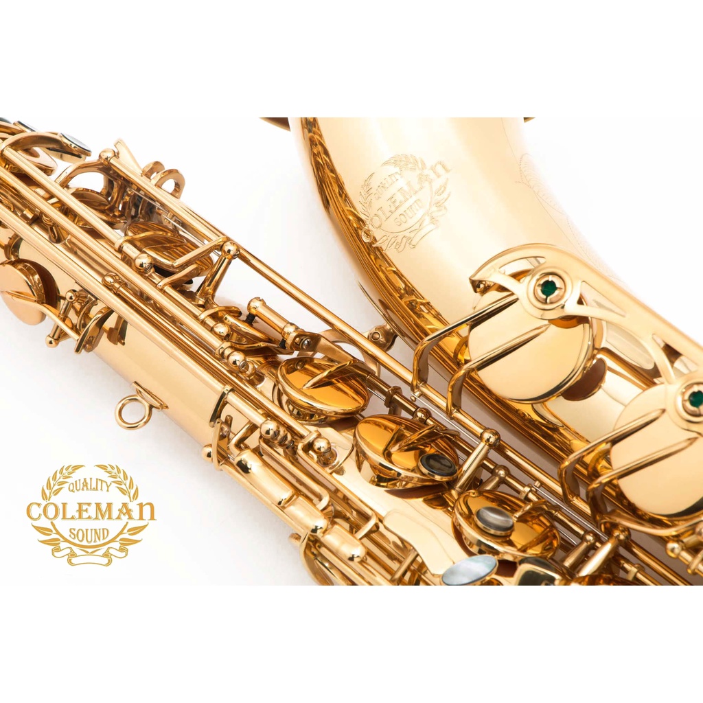 แซกโซโฟน-saxophone-tenor-coleman-cl-330t-gold-lacquered