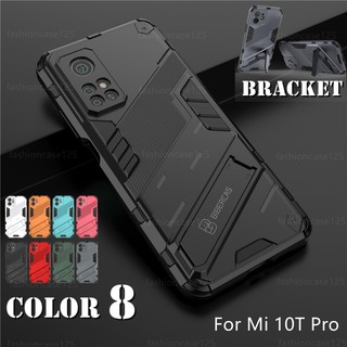 เคสโทรศัพท์กันกระแทกซิลิโคนCase for Xiaomi Mi 11 10T Pro 10Lite Phone Case Hard Armor Shockproof Casing Soft Back Stand Holder Bracket Cover Punk style phone case